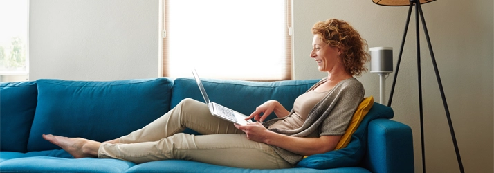 Weight Loss Middle GA Woman On Laptop